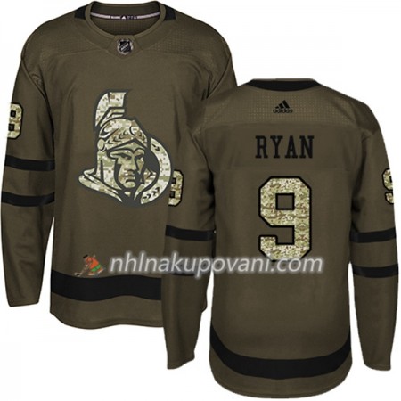 Ottawa Senators Dresy Bobby Ryan 9 Adidas 2017-2018 Camo Zelená Authentic - Pánské